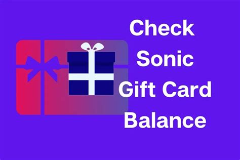 check balance on sonic gift card